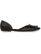 Roger Vivier Square Detail To The Front Ballerinas