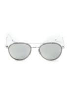Thom Browne - Aviator Sunglasses - Unisex - Acetate/metal (other) - One Size, Grey, Acetate/metal (other)