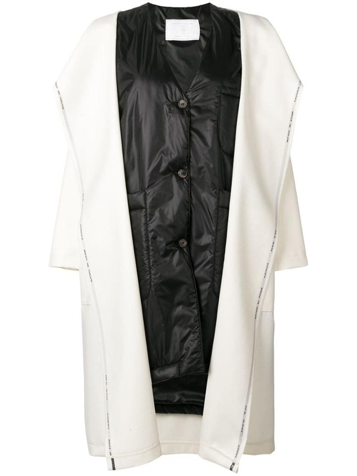 Société Anonyme Gilet Layered Cape Coat - Nude & Neutrals