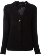 Ermanno Scervino Lace Detail Cardigan, Women's, Size: 38, Black, Polyamide/viscose/cashmere
