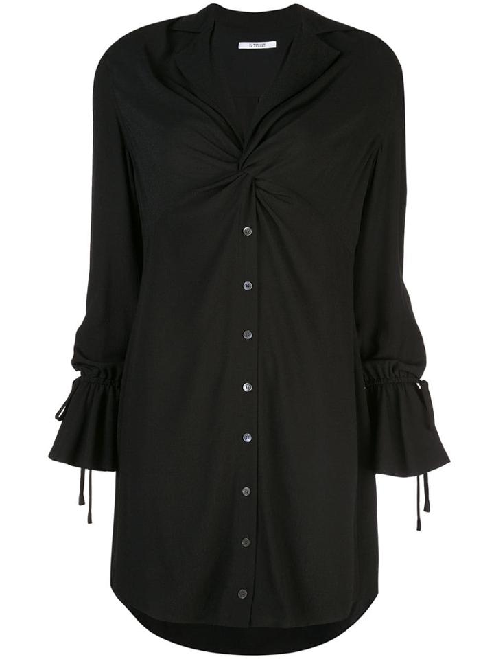 Derek Lam 10 Crosby Bell Sleeve Twist Front Button-down Shirtdress -