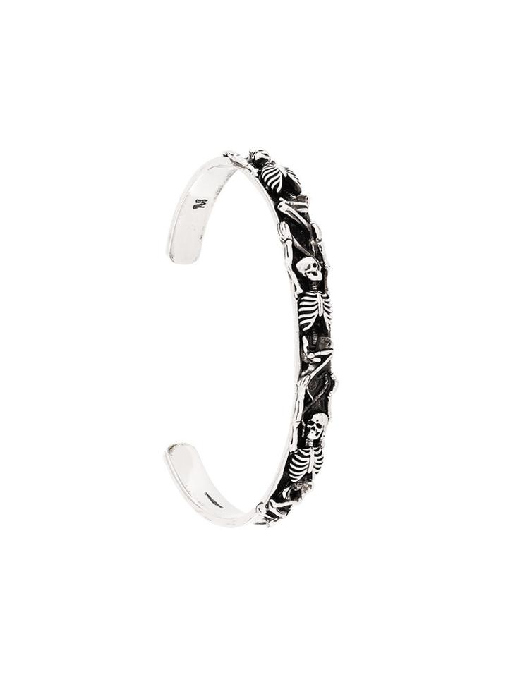 Alexander Mcqueen Dancing Skeleton Cha Ottone - Metallic