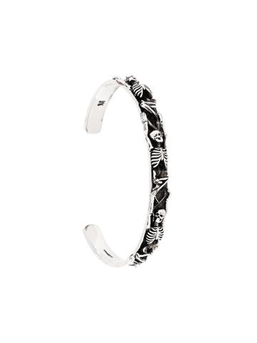 Alexander Mcqueen Dancing Skeleton Cha Ottone - Metallic