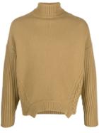 Golden Goose Upside Down Turtle Neck Jumper - Brown