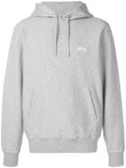 Stussy Classic Brand Hoodie - Grey