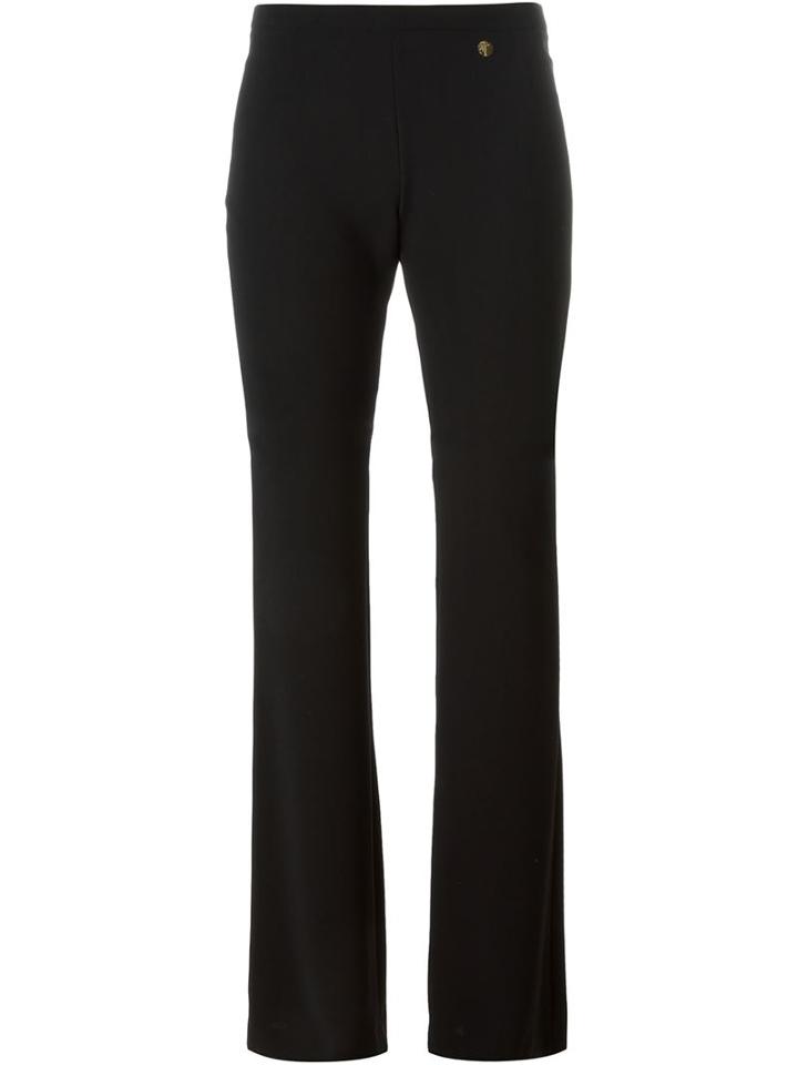 Versace Collection Bootcut Trousers, Women's, Size: 46, Black, Polyester/viscose