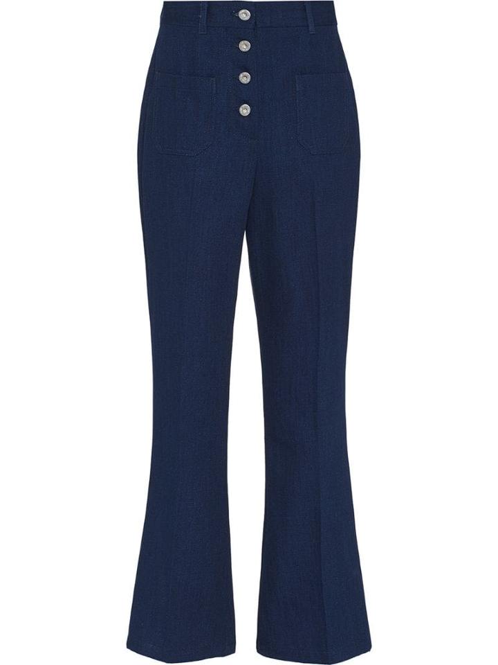 Miu Miu High-rise Flared Jeans - Blue