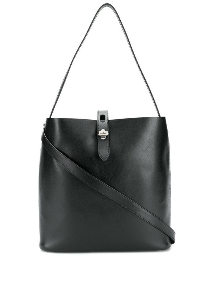 Hogan Hobo Iconic Media Shoulder Bag - Black