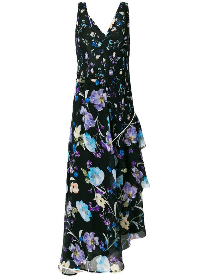 3.1 Phillip Lim Floral Flared Shift Dress - Black
