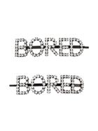 Ashley Williams Bored Crystal-embellished Hair Pins - Black