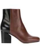 Maison Margiela Bi-colour Boots, Women's, Size: 38, Brown, Leather