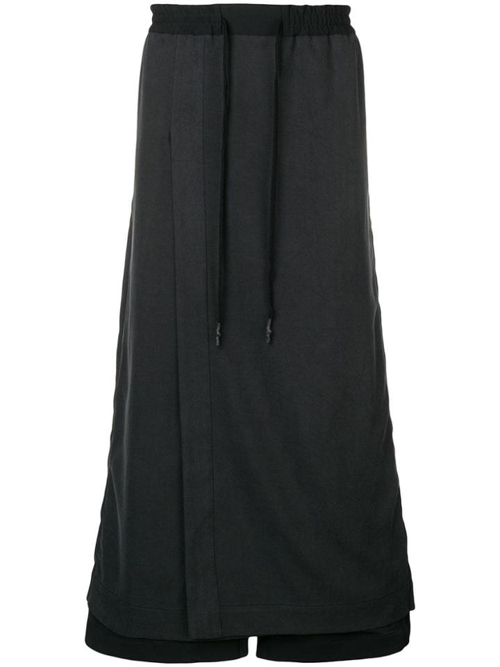 Devoa Wide Tunic Trousers - Black