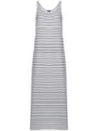 Eleventy Long Flared Striped Dress - Blue
