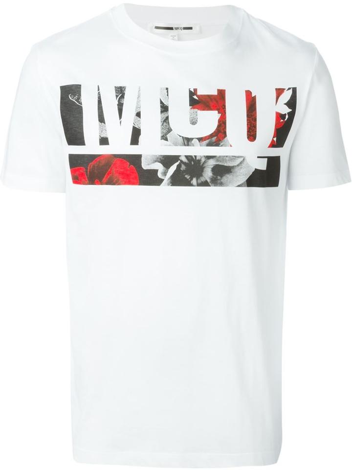 Mcq Alexander Mcqueen Logo Print T-shirt