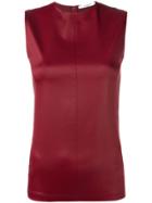 Givenchy Faux-leather Top - Red