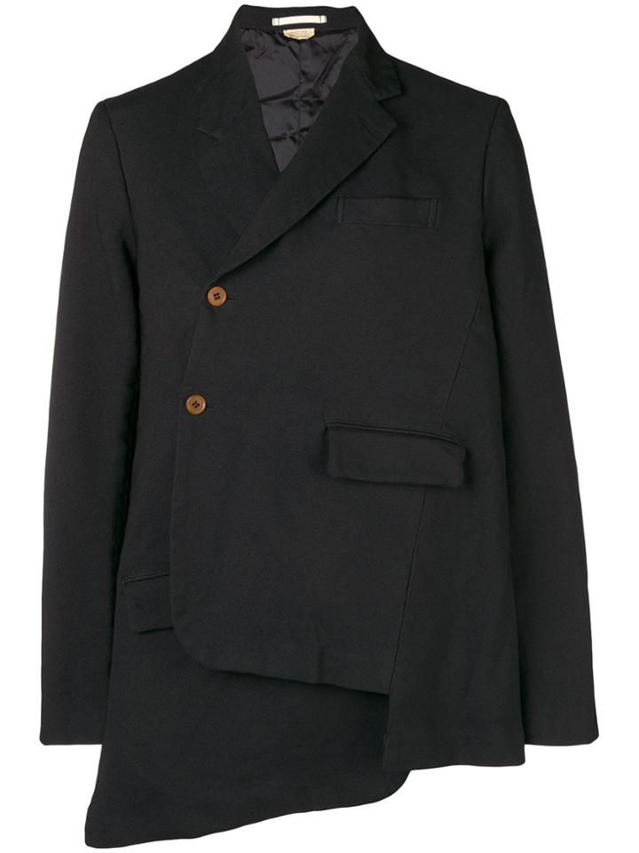 Comme Des Garçons Homme Plus Asymmetric Off-centre Buttoned Blazer -