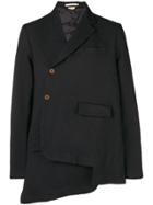 Comme Des Garçons Homme Plus Asymmetric Off-centre Buttoned Blazer -