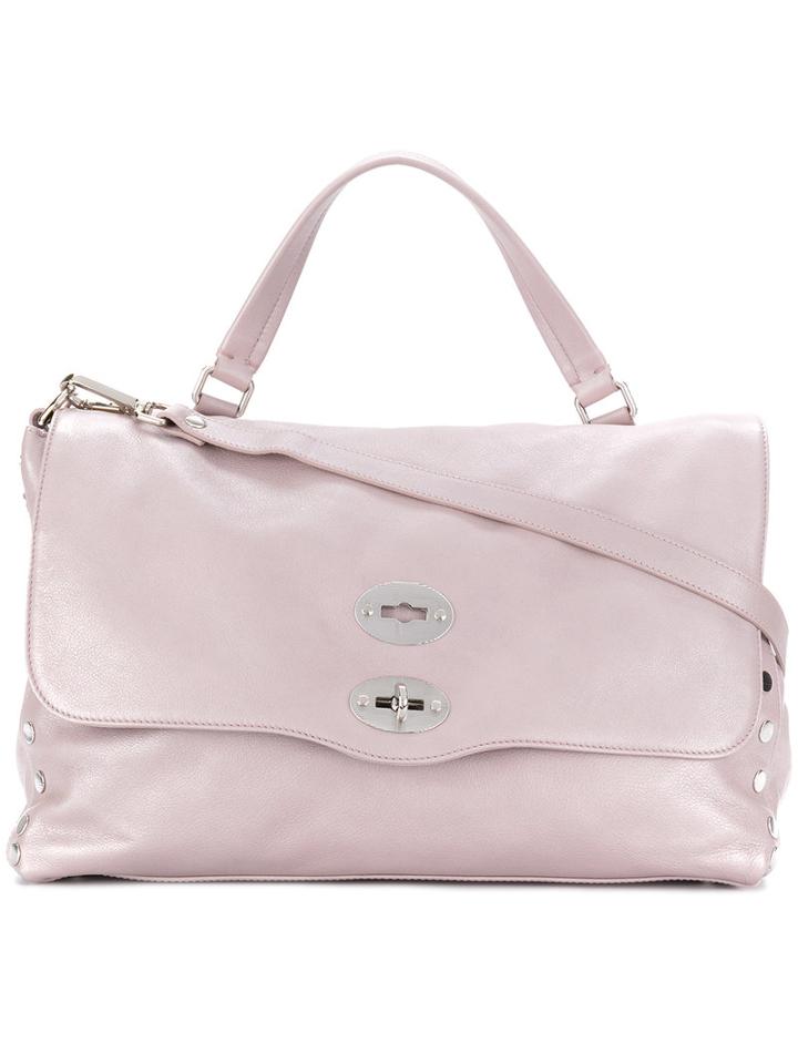 Zanellato - Studded Tote Bag - Women - Calf Leather - One Size, Pink/purple, Calf Leather