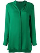 Etro V-neck Shirt, Women's, Size: 42, Green, Silk