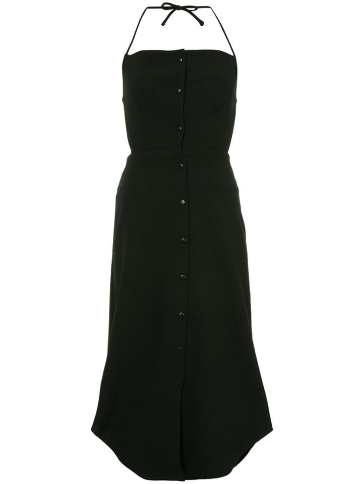 Christopher Esber Halter Button Down Dress - Black