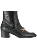Stella Mccartney Artificial Leather Boots With Chain Detail - Black