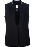 Thomas Wylde Studded Collar 'elm' Gilet