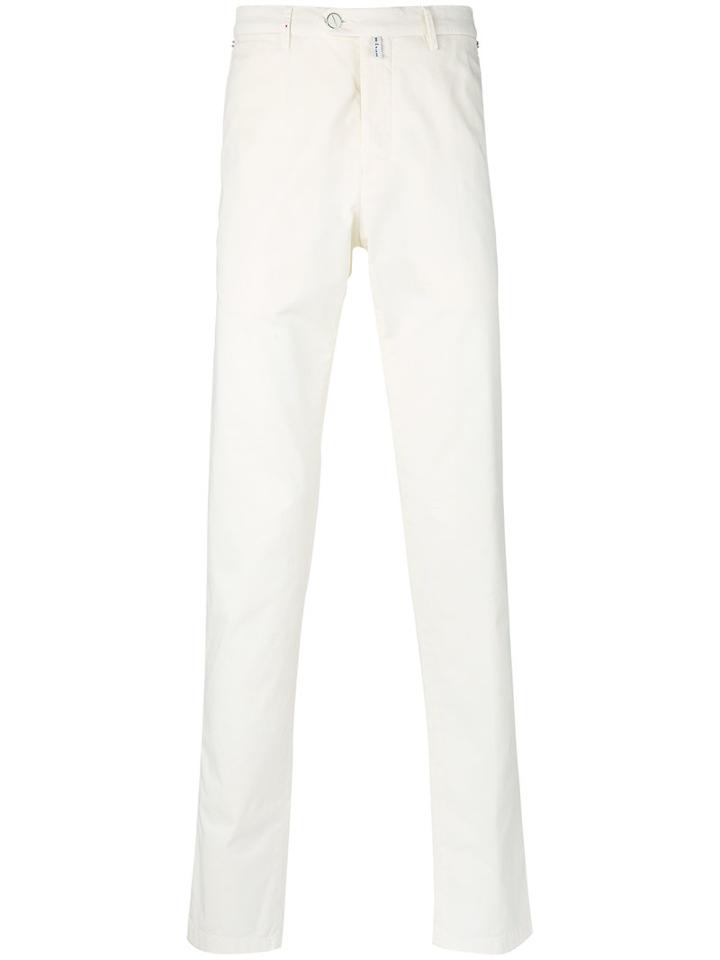 Kiton - Slim-fit Chinos - Men - Cotton/spandex/elastane - 38, White, Cotton/spandex/elastane