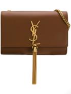 Saint Laurent Kate Small Cross Body Bag - Brown