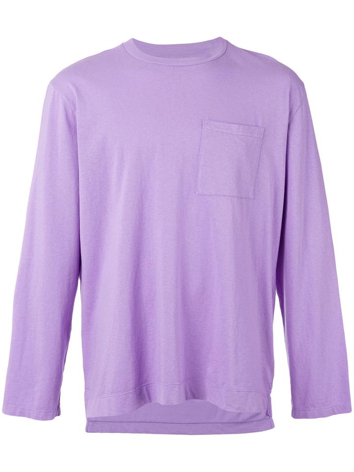 Our Legacy - Patch Pocket T-shirt - Men - Cotton - M, Pink/purple, Cotton