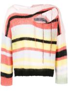 Charles Jeffrey Loverboy Distressed Striped Jumper - Multicolour