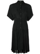 Rachel Comey Button Down Shirt Dress, Women's, Size: 2, Black, Viscose