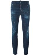 Dsquared2 'cool Girl' Jeans, Size: 38, Blue, Cotton/spandex/elastane/polyester/calf Leather