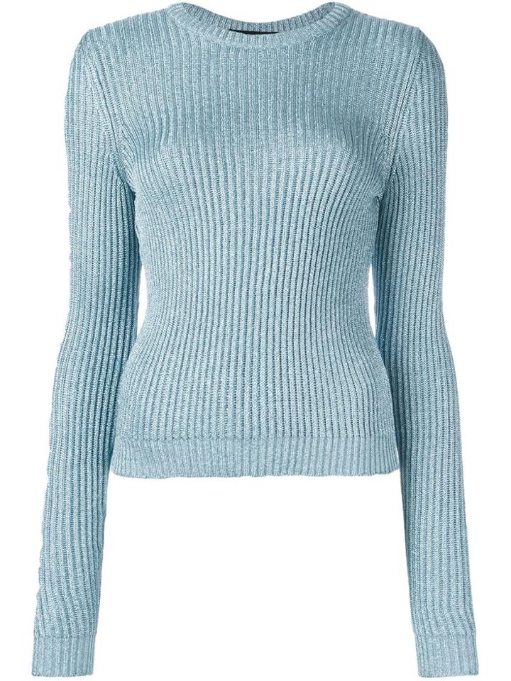 Jeremy Scott Round Neck Pullover - Blue