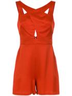 Zimmermann Polka Dots Ruffled Playsuit - Brown