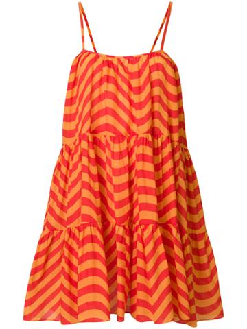 House Of Holland Short Hypnotic Dress - Yellow & Orange
