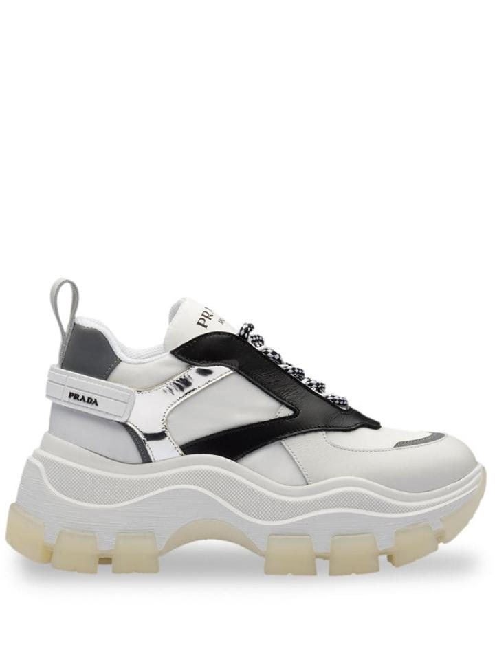 Prada Block Low-top Sneakers - White