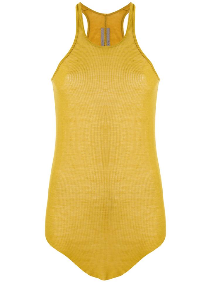 Rick Owens Ribbed Vest Top - Yellow & Orange