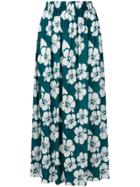 Simonetta Ravizza Gabri Floral Print Maxi Skirt - Blue