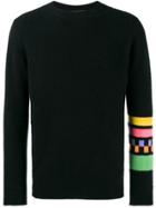 The Elder Statesman Gofa Striped Long Sleeve Jumper - Black