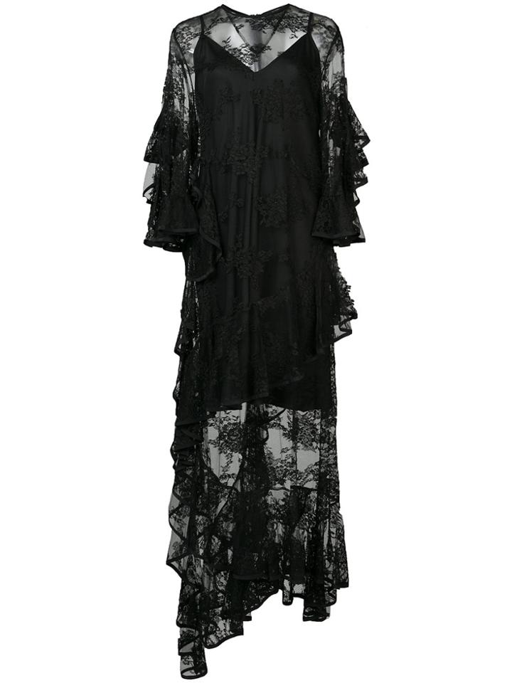 Ellery Sheer Embellished Gown - Black