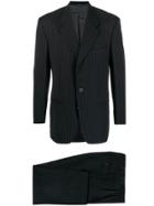 Versace Pre-owned 1980s Pinstripe Two-piece Suit - Blue