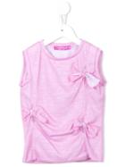 Valmax Kids - Bow Detail Blouse - Kids - Cotton/polyester - 4 Yrs, Pink/purple