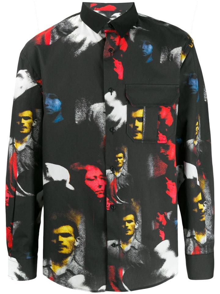 Misbhv Face Print Shirt - Black