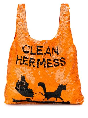 Mua Mua Clean Her Mess Tote - Orange