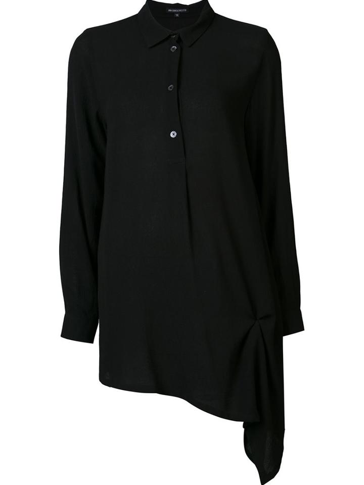 Ann Demeulemeester Button Down Asymmetric Blouse