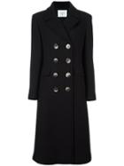 Dondup 'pamily' Coat, Women's, Size: 44, Black, Silk/nylon/acetate/wool