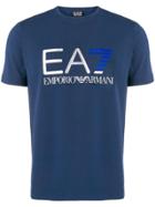 Ea7 Emporio Armani Logo Printed T-shirt - Blue