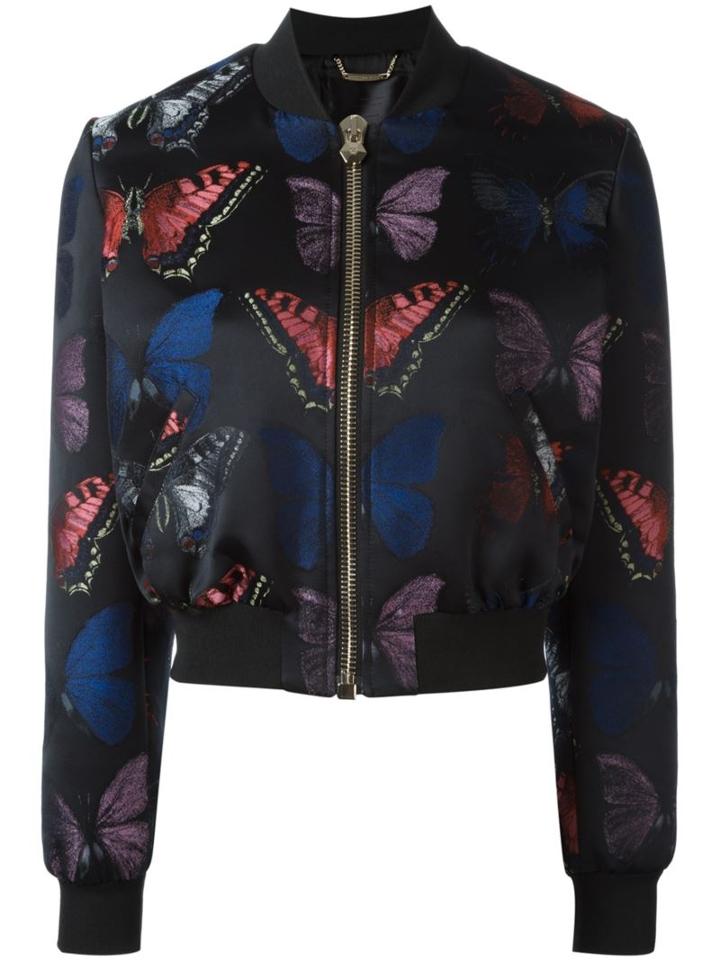 Philipp Plein 'boobalicious' Butterfly Jacquard Bomber Jacket