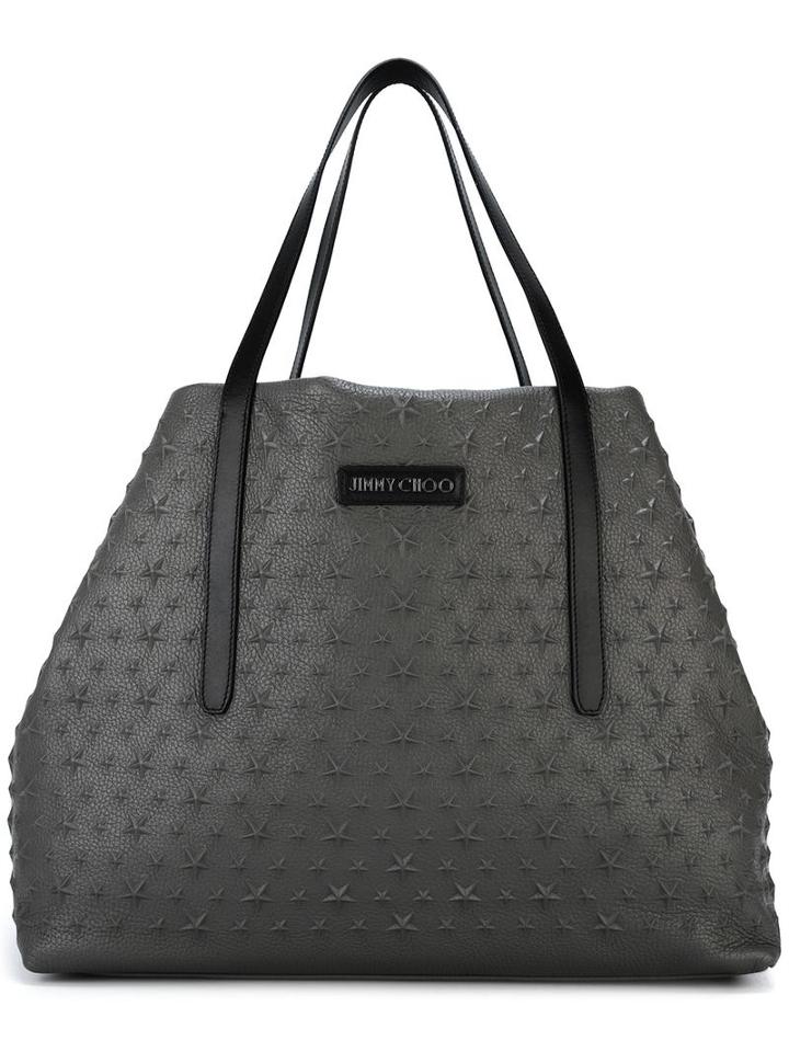 Jimmy Choo Pimlico Tote, Men's, Grey, Goat Skin