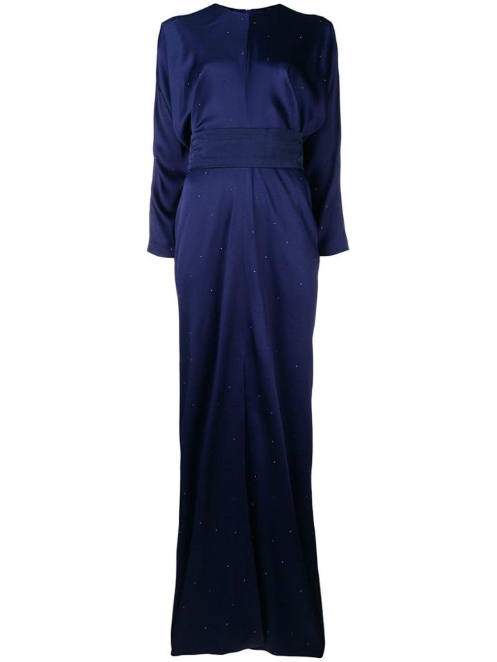 Max Mara Micro Stud Embellished Dress - Blue